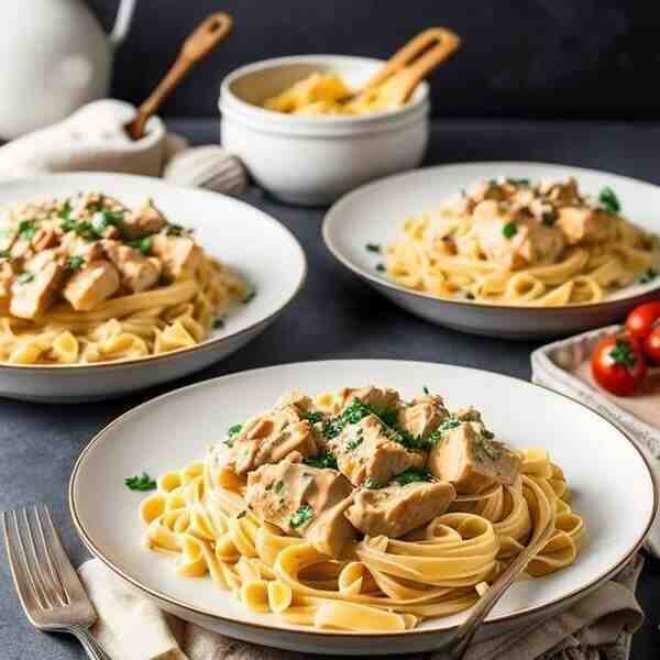 Кремовая паста с курицей